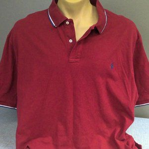 Ralph Lauren Polo Golf Shirt Maroon Men's 4XLT Big &Tall